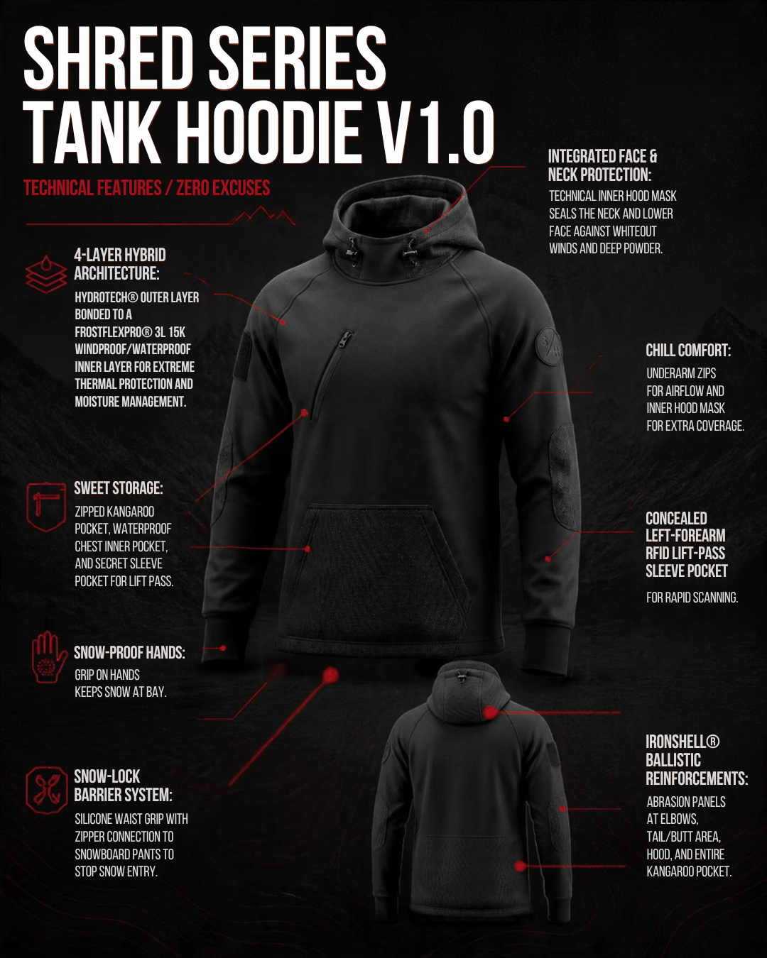 Shred Hoodies