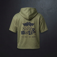 Army Green Shred Shirt 3D-style rear view
