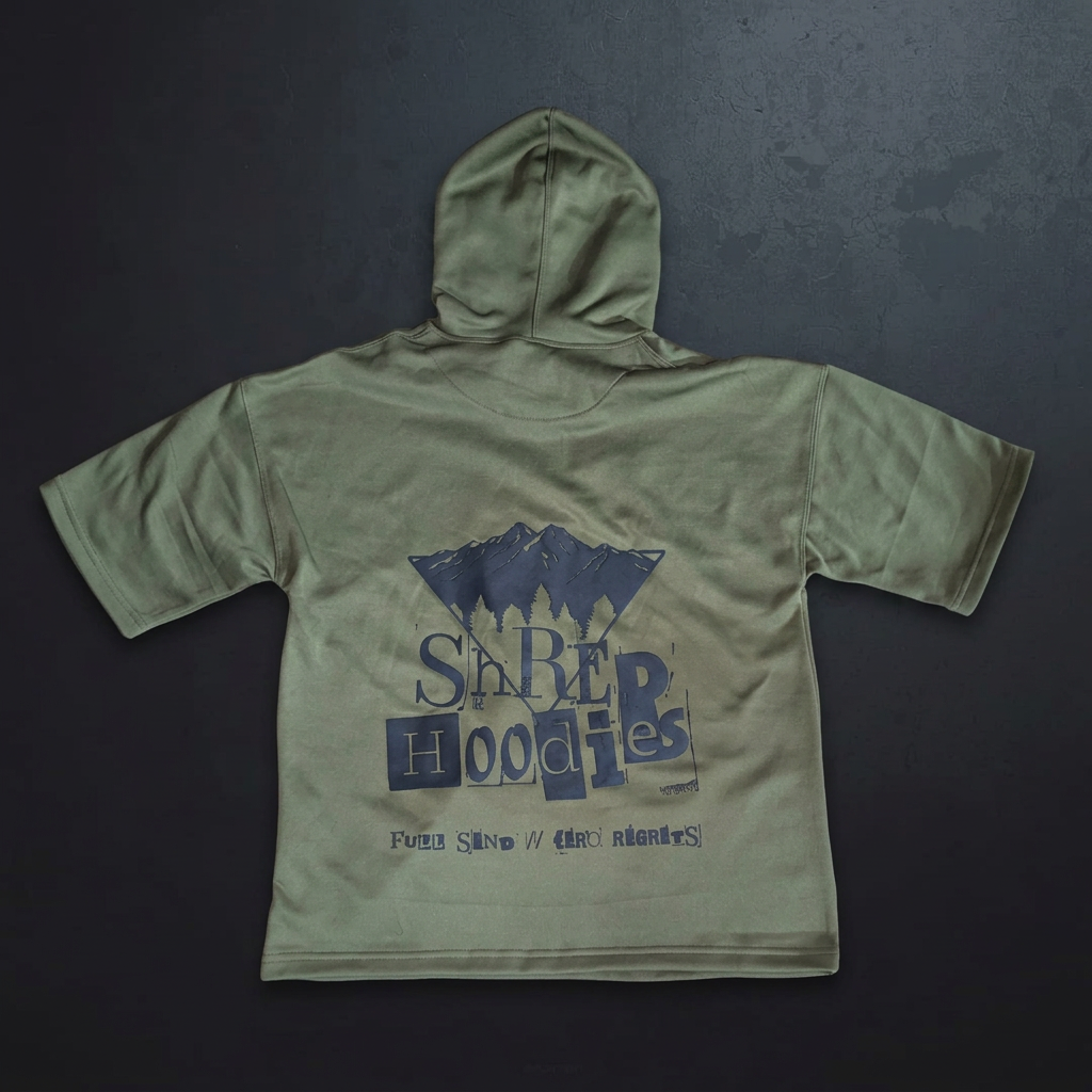 Army Green Shred Shirt back