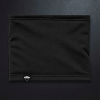 Black Basecamp Gaiter with 27 by 24 cm proportions on concrete