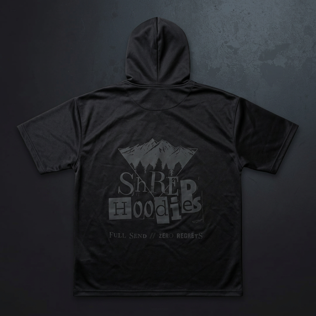Black Shred Shirt back