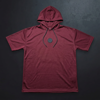 Maroon Shred Shirt angled front