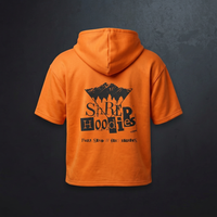 Orange Shred Shirt 3D-style back view