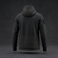 Tank Hoodie 3D back with matching concrete background