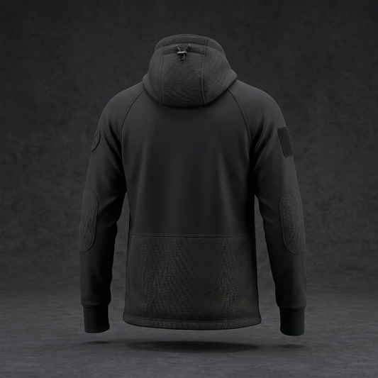 Tank Hoodie 3D front with matching concrete background
