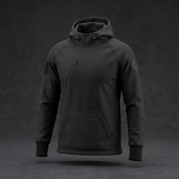 Tank Hoodie 3D front with matching concrete background